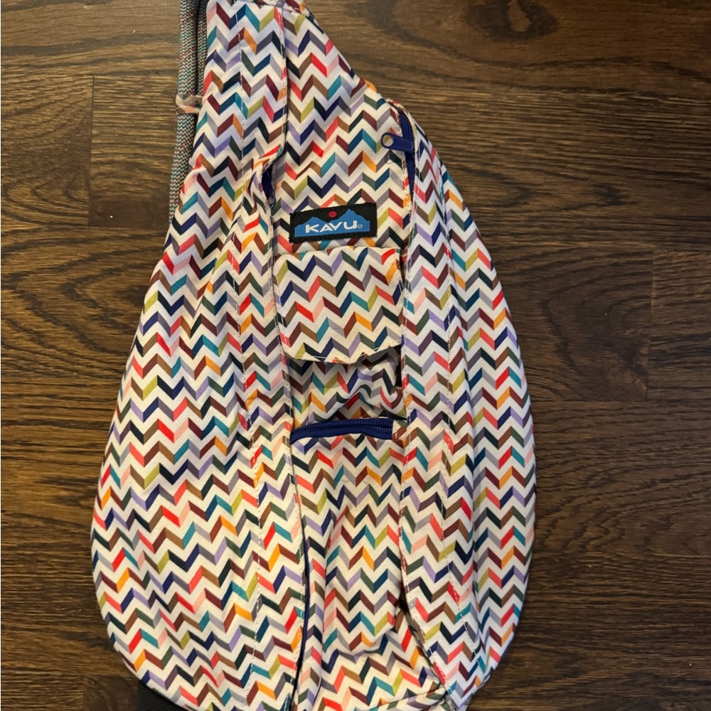 KAVU Multicolor Chevron Sling Bag